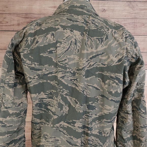 US AIR FORCE TIGER STRIPE CAMO UTILITY RIPSTOP COAT AMERICAN APPAREL 44S - Picture 4 of 7